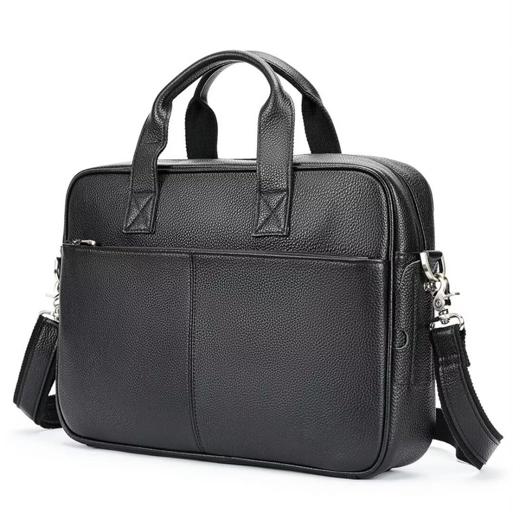 Sacs À Bandoulière Pour Hommes Sac Cuir Homme Distingué - Noir1