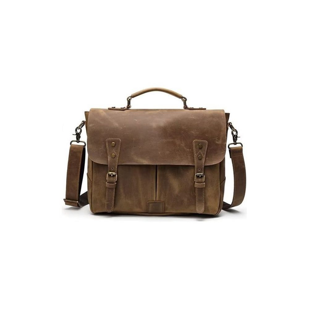 Sacs À Bandoulière Pour Hommes Sac Cuir Lux Crazy Horse