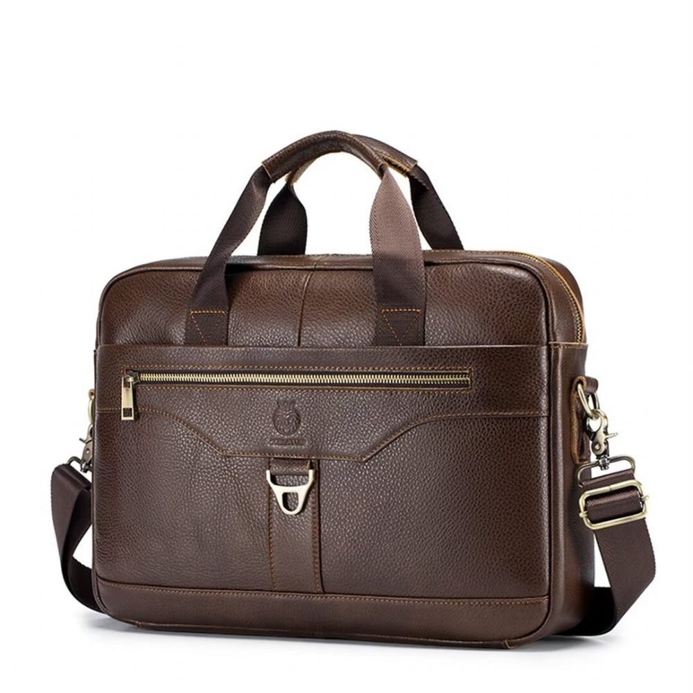 Sacs À Bandoulière Pour Hommes Sac Cuir Metropolitan Prestige - Brun