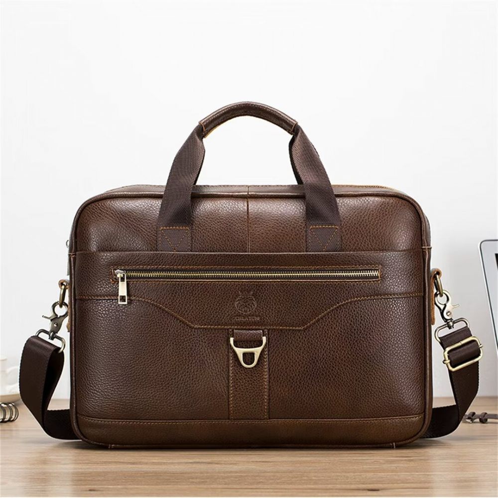 Sacs À Bandoulière Pour Hommes Sac Cuir Metropolitan Prestige - Brun