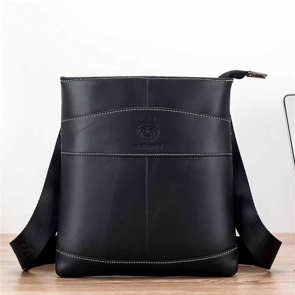 Sacs À Bandoulière Pour Hommes Sac Cuir Royal Roadster - Noir