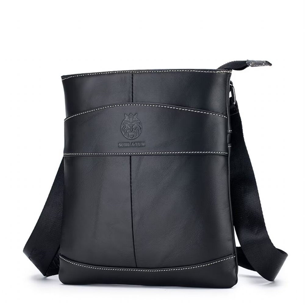 Sacs À Bandoulière Pour Hommes Sac Cuir Royal Roadster - Noir