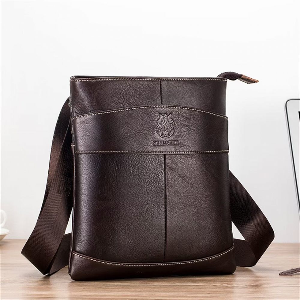 Sacs À Bandoulière Pour Hommes Sac Cuir Royal Roadster - Noir