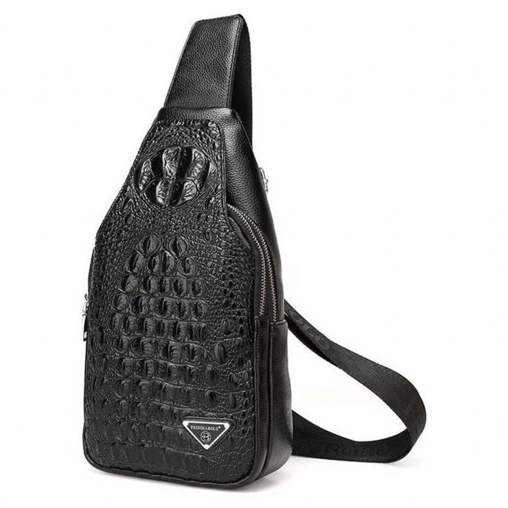 Sacs À Bandoulière Pour Hommes Sac Dos Unique Imprimé Croco Exotique