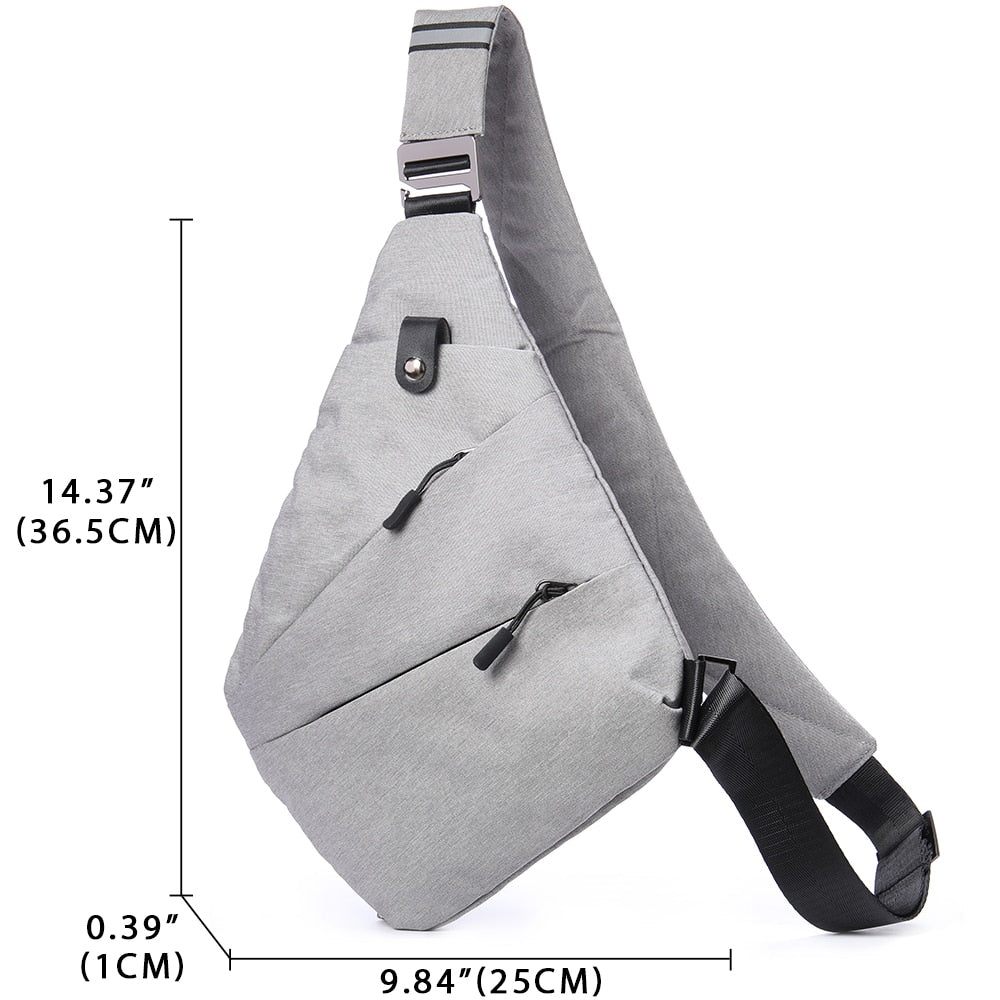 Sacs À Bandoulière Pour Hommes Sac Imperméable - Gris