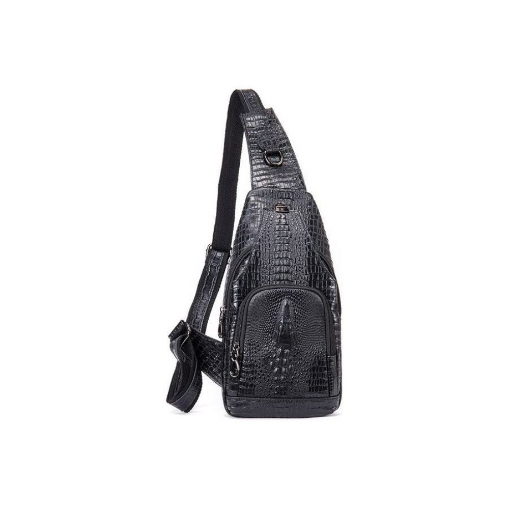 Sacs À Bandoulière Pour Hommes Sac Messager Relief Croco