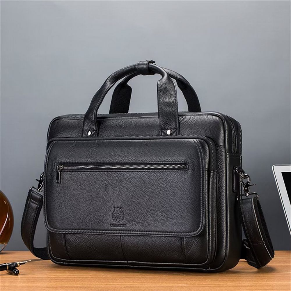 Sacs À Bandoulière Pour Hommes Urban Elite Carryall Cuir - Noir