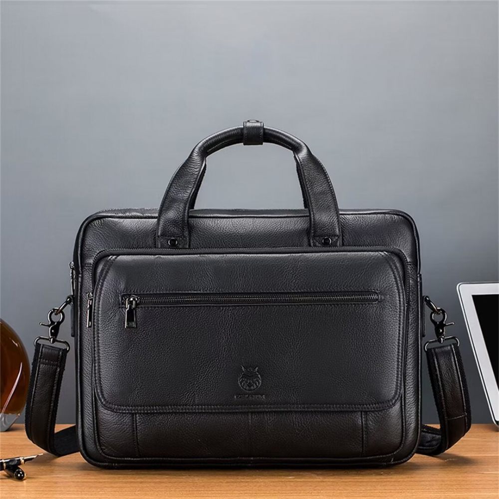 Sacs À Bandoulière Pour Hommes Urban Elite Carryall Cuir - Noir