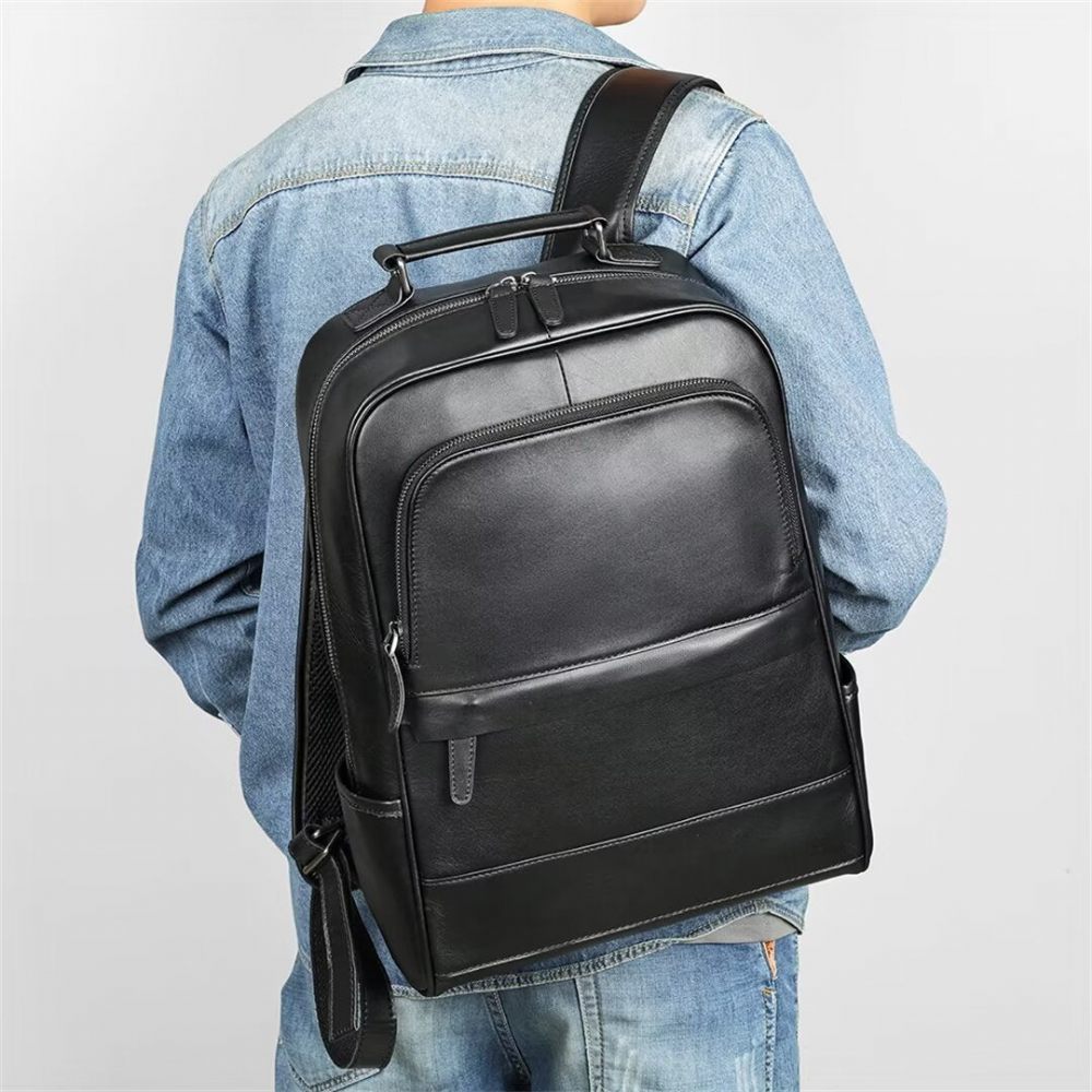 Sacs À Dos Pour Hommes Fourre-tout Cuir Lavish Voyager - Noir1