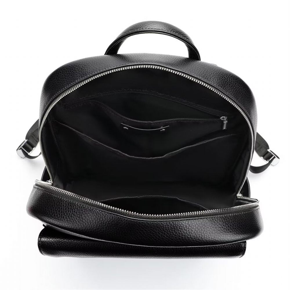 Sacs À Dos Pour Hommes Fourre-tout Cuir Style Souverain - Noir