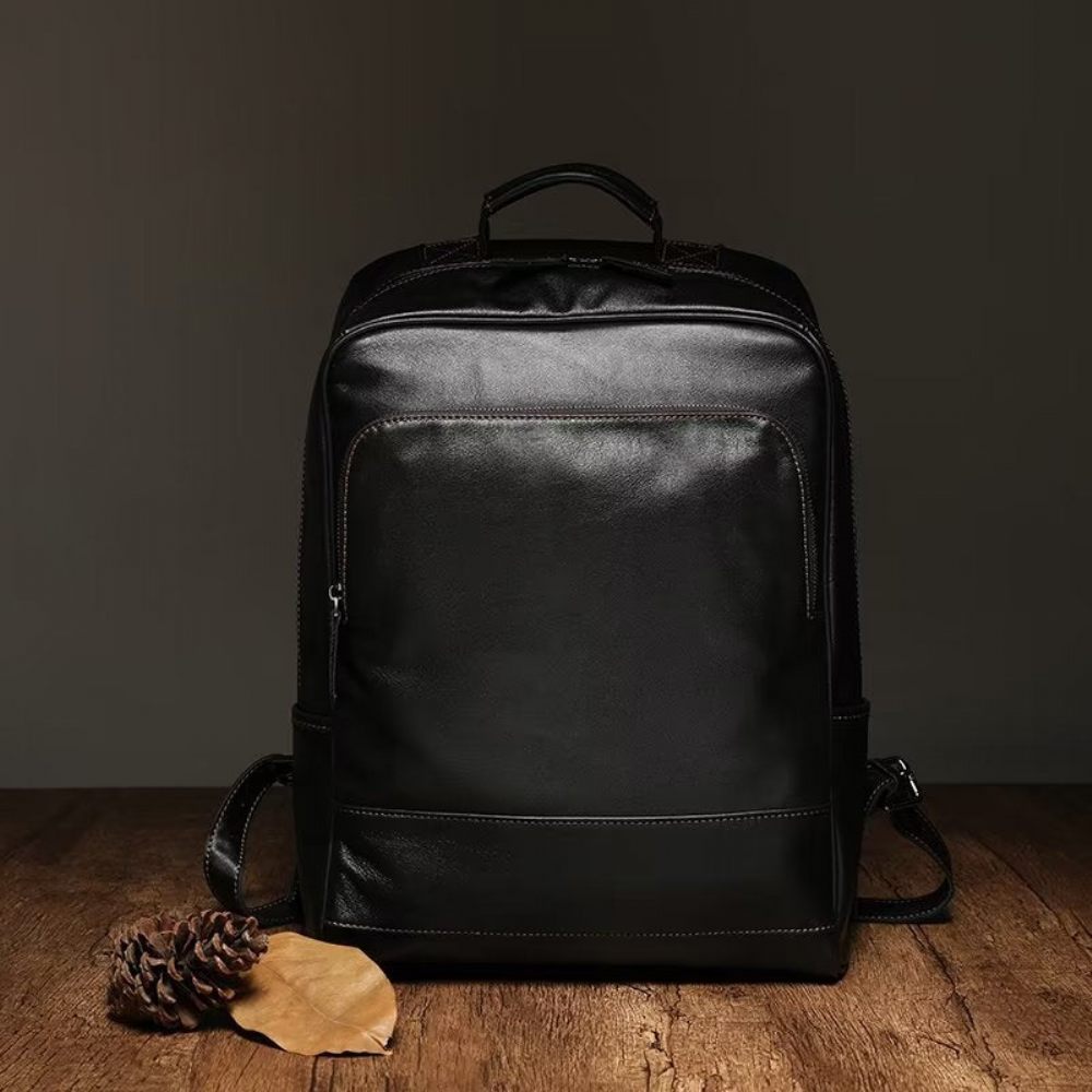 Sacs À Dos Pour Hommes Sac Cuir Chic - Noir