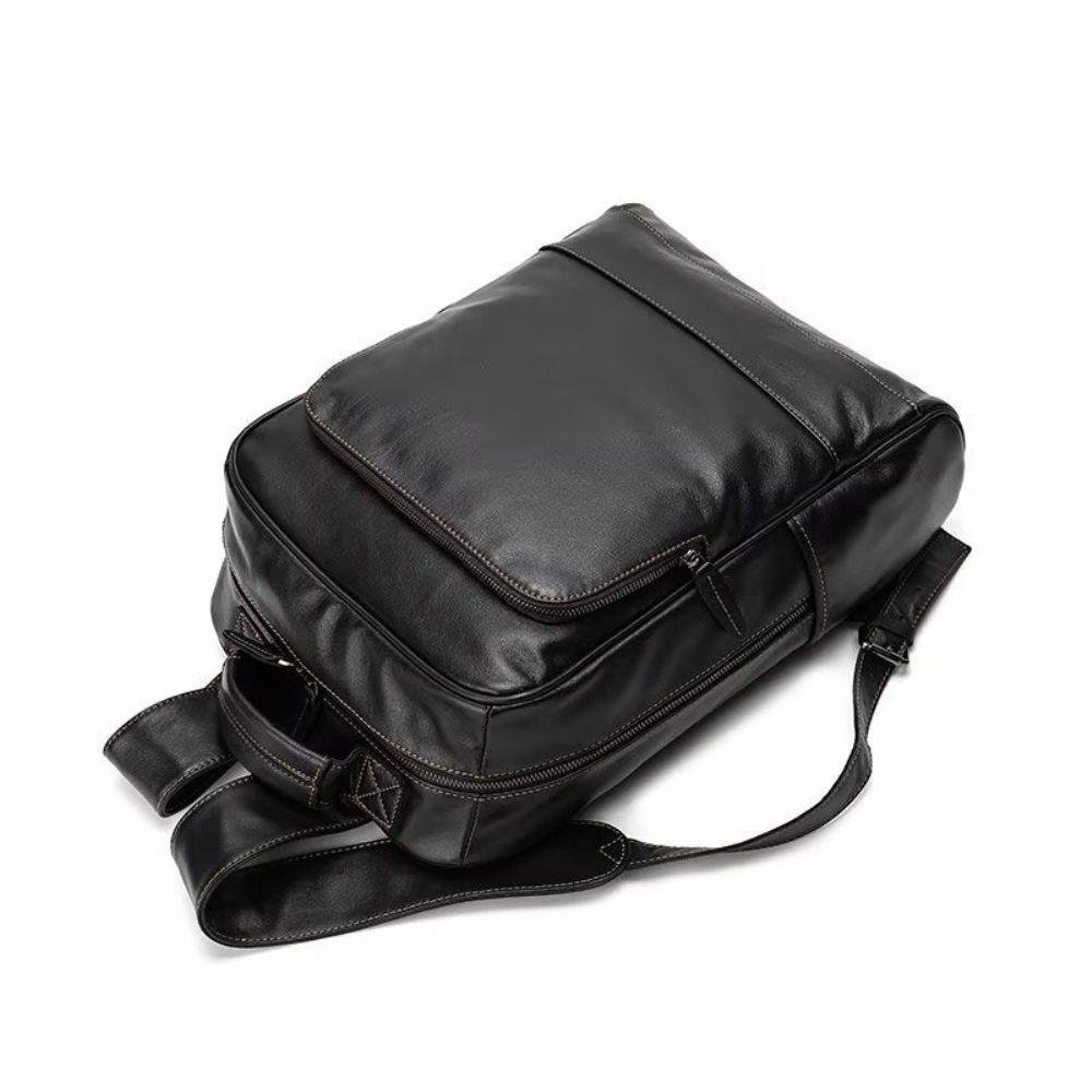 Sacs À Dos Pour Hommes Sac Cuir Chic - Noir