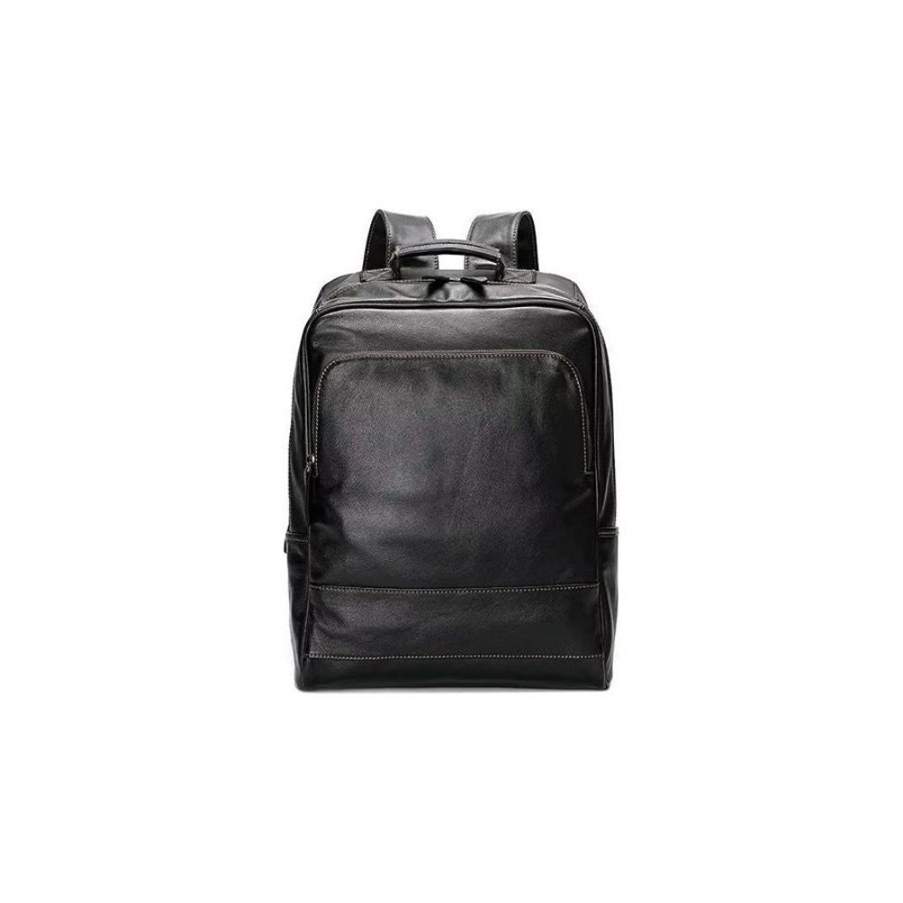 Sacs À Dos Pour Hommes Sac Cuir Chic - Noir