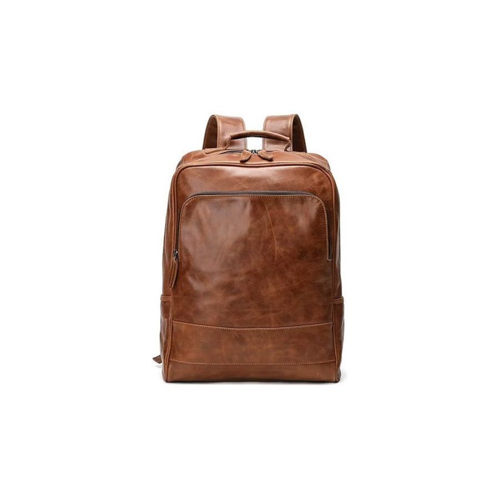 Sacs À Dos Pour Hommes Sac Cuir Chic - Marron