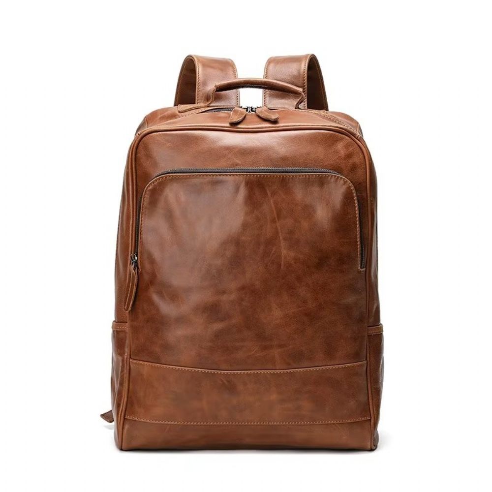 Sacs À Dos Pour Hommes Sac Cuir Chic - Marron