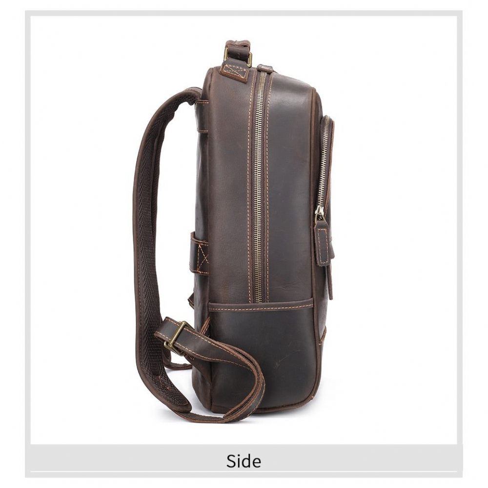 Sacs À Dos Pour Hommes Sac Luxe Airtech Zip Ordinateur Portable - Café