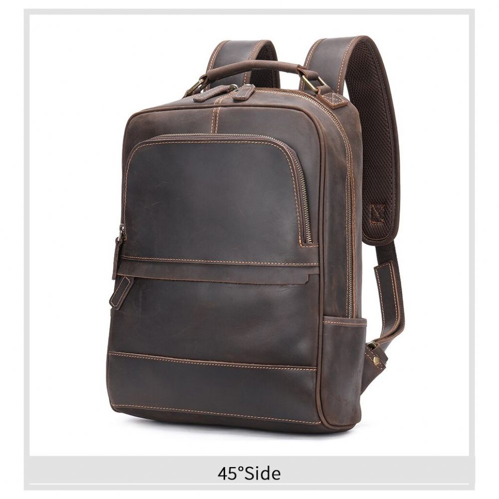 Sacs À Dos Pour Hommes Sac Luxe Airtech Zip Ordinateur Portable - Café