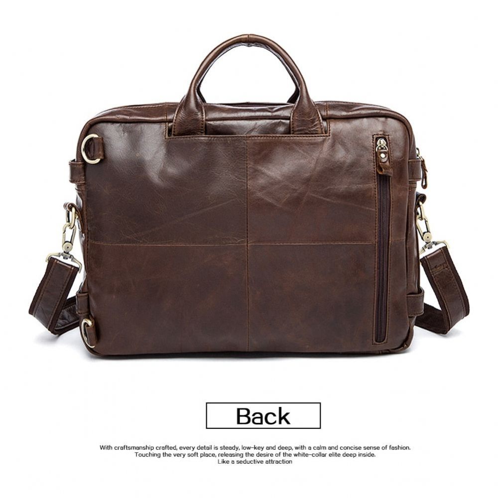 Sacs À Dos Pour Hommes Sac Voyage Ordinateur Portable Cuir Exotique Luxe - Café