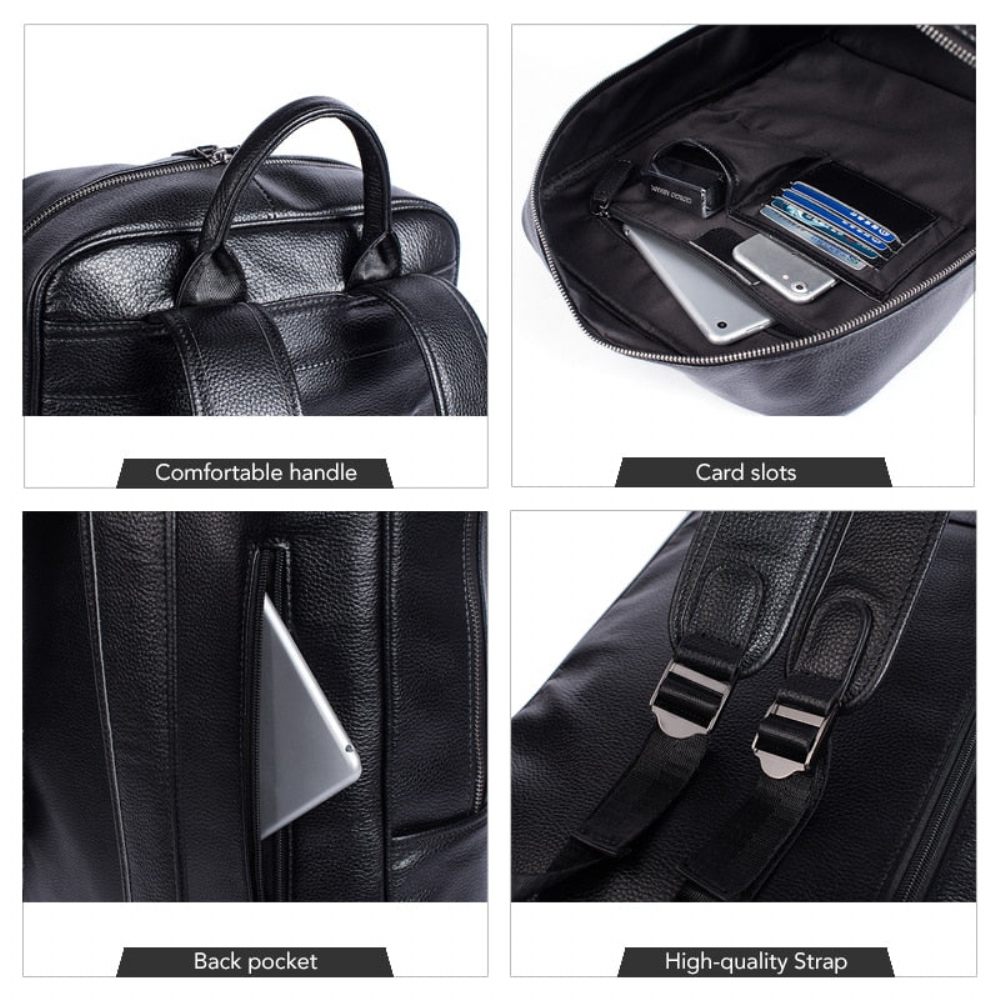 Sacs À Dos Pour Hommes Sac Voyage Souple Antivol Exotique Luxe - Noir